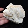 Calcite on quartz - Mont Blanc Massif, Haute-Savoie, France
