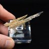 Hyalite opal on rutile - Novo Horizonte, Bahia, Brazil