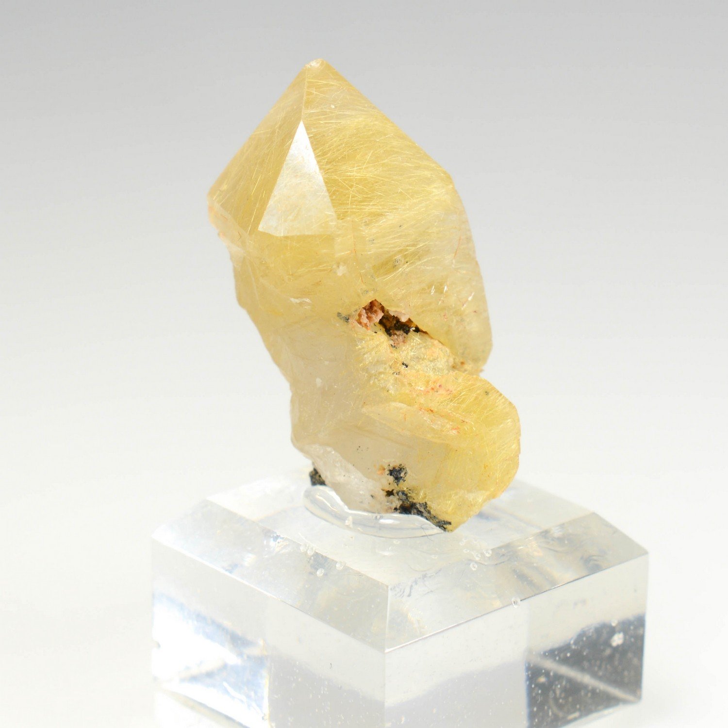 Quartz à inclusions de rutile - Novo Horizonte, Bahia, Brésil