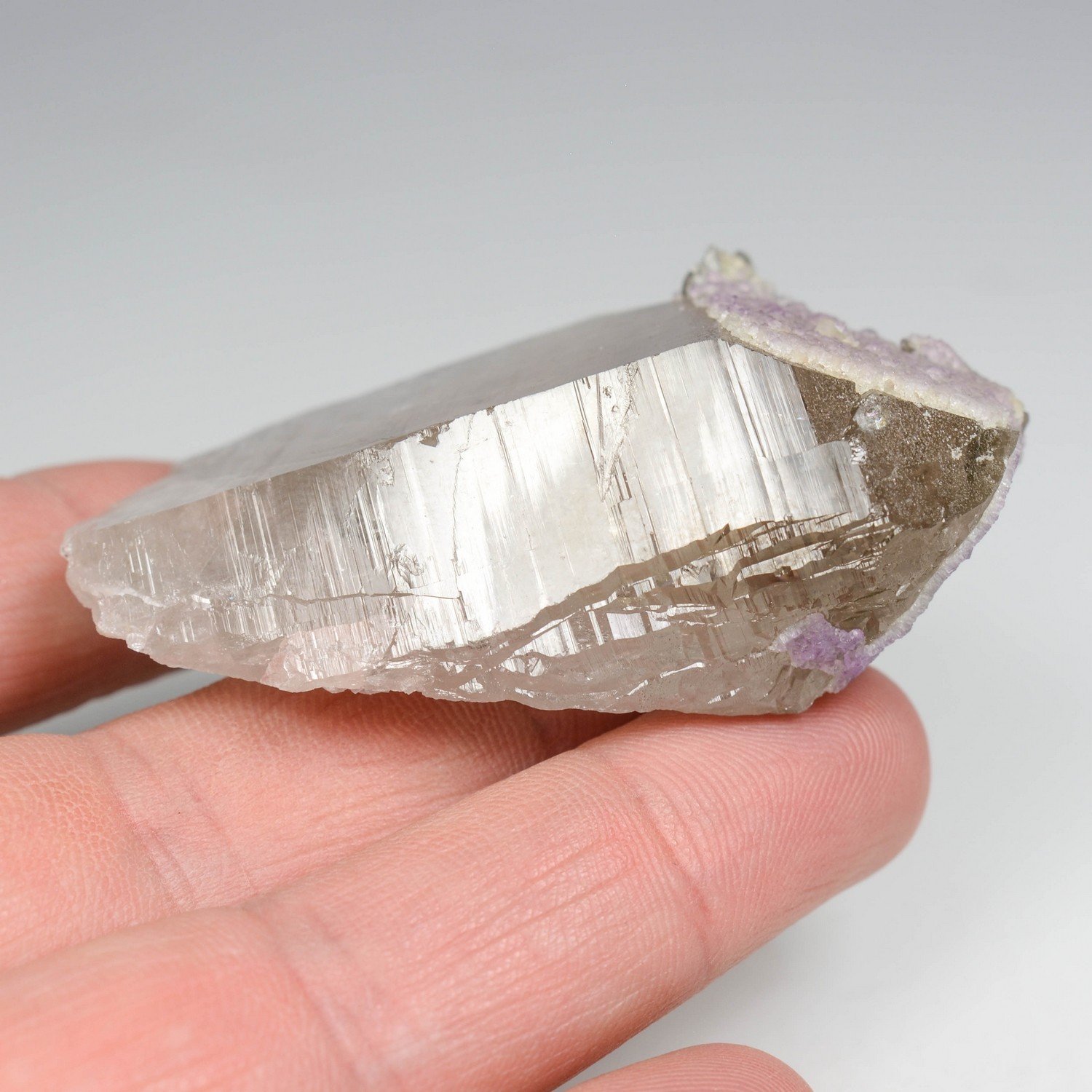 Quartz et fluorine - Face sud des Droites, Massif du Mont-Blanc, France