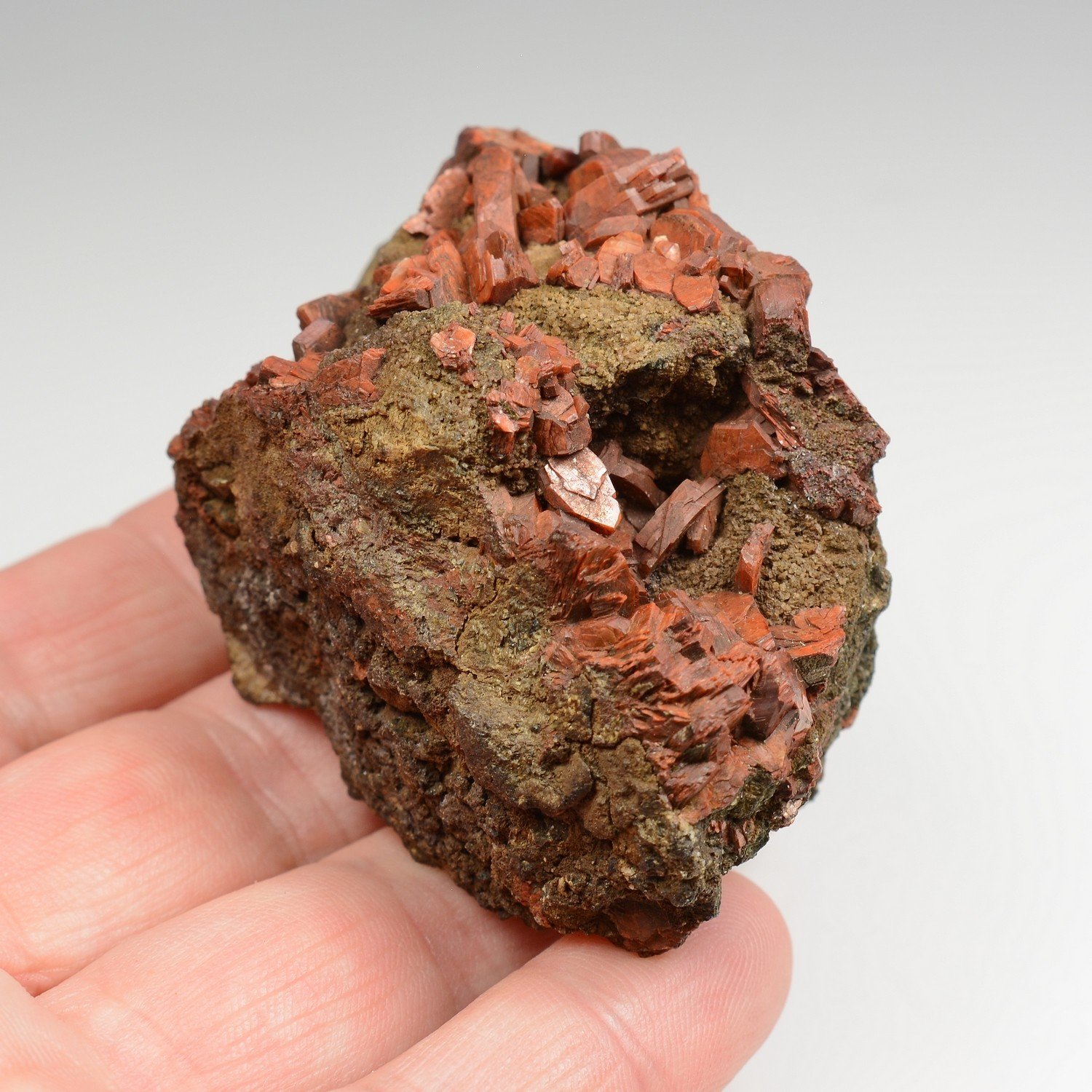 Heulandite - Drio Le Pale, Val di Fassa, Trentin Haut-Adige, Italie