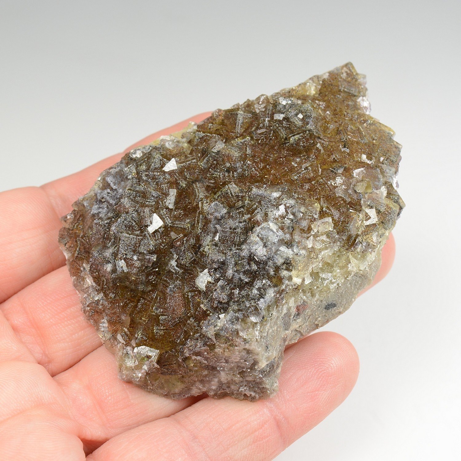 Fluorite and pyrite - Moscona, Asturias, Spain