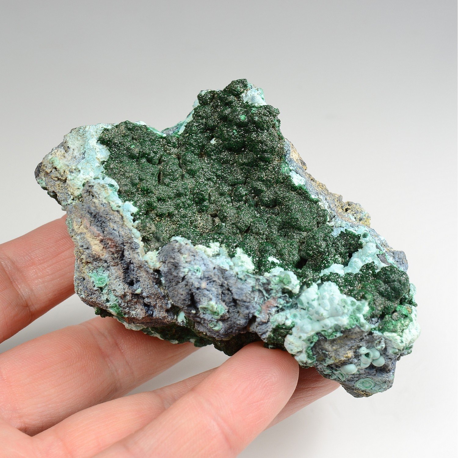 Pseudomalachite and chrysocolla - Mine de l'Etoile, DR Congo