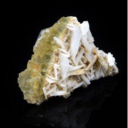 Fluorite and barite - La Barre, Puy-de-Dôme, France