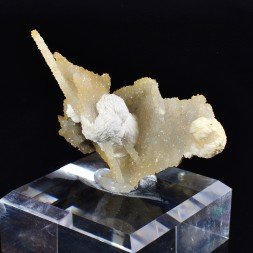 Barytine sur quartz - Cuzac, Lot, France