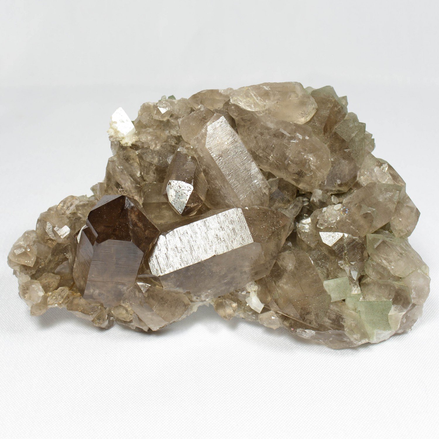 Quartz fumé et adulaire - Massif du Mont-Blanc, Haute-Savoie, France