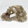 Quartz fumé et adulaire - Massif du Mont-Blanc, Haute-Savoie, France