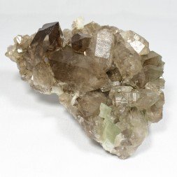 Quartz fumé et adulaire - Massif du Mont-Blanc, Haute-Savoie, France