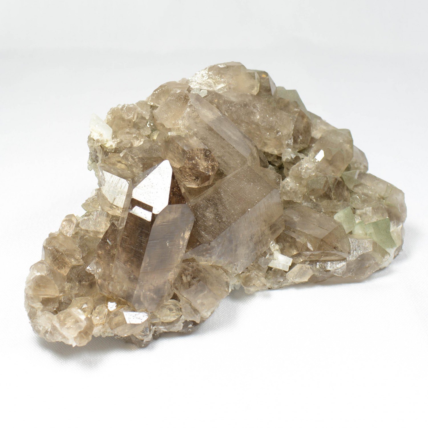 Quartz fumé et adulaire - Massif du Mont-Blanc, Haute-Savoie, France