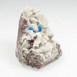 Cavansite sur stilbite - Carrières de Wagholi, district de Poona, Maharashtra, Inde