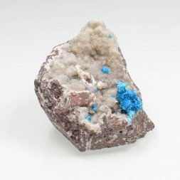 Cavansite on stilbite - Wagholi Quarries, Poona District, Maharashtra, India