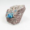 Cavansite on stilbite - Wagholi Quarries, Poona District, Maharashtra, India