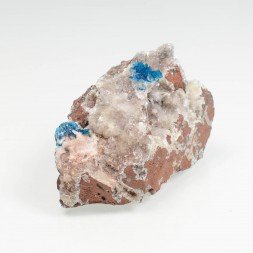 Cavansite on stilbite - Wagholi Quarries, Poona District, Maharashtra, India