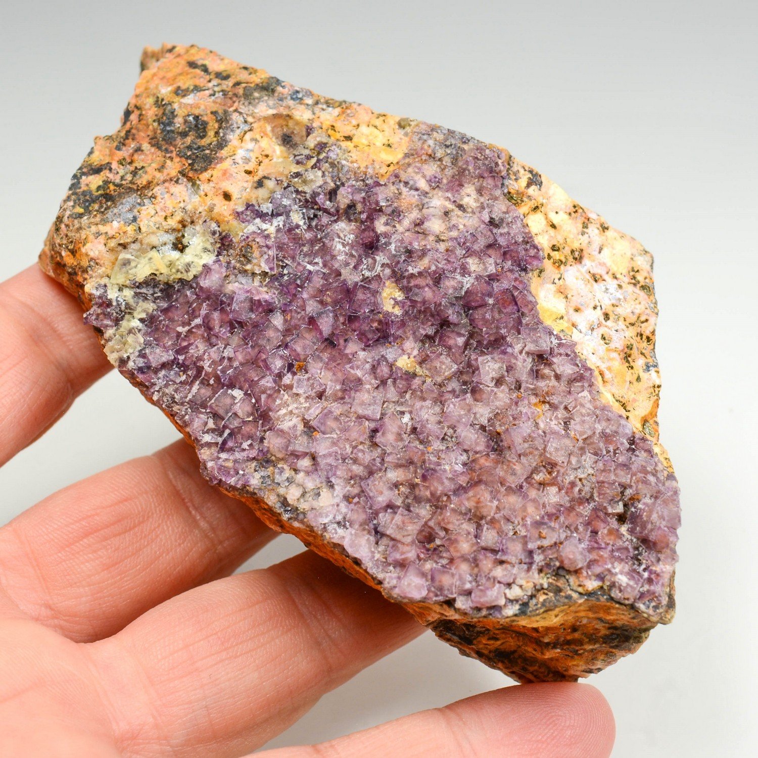 Fluorite - Prézin, Saint-Prix, Saône-et-Loire, France