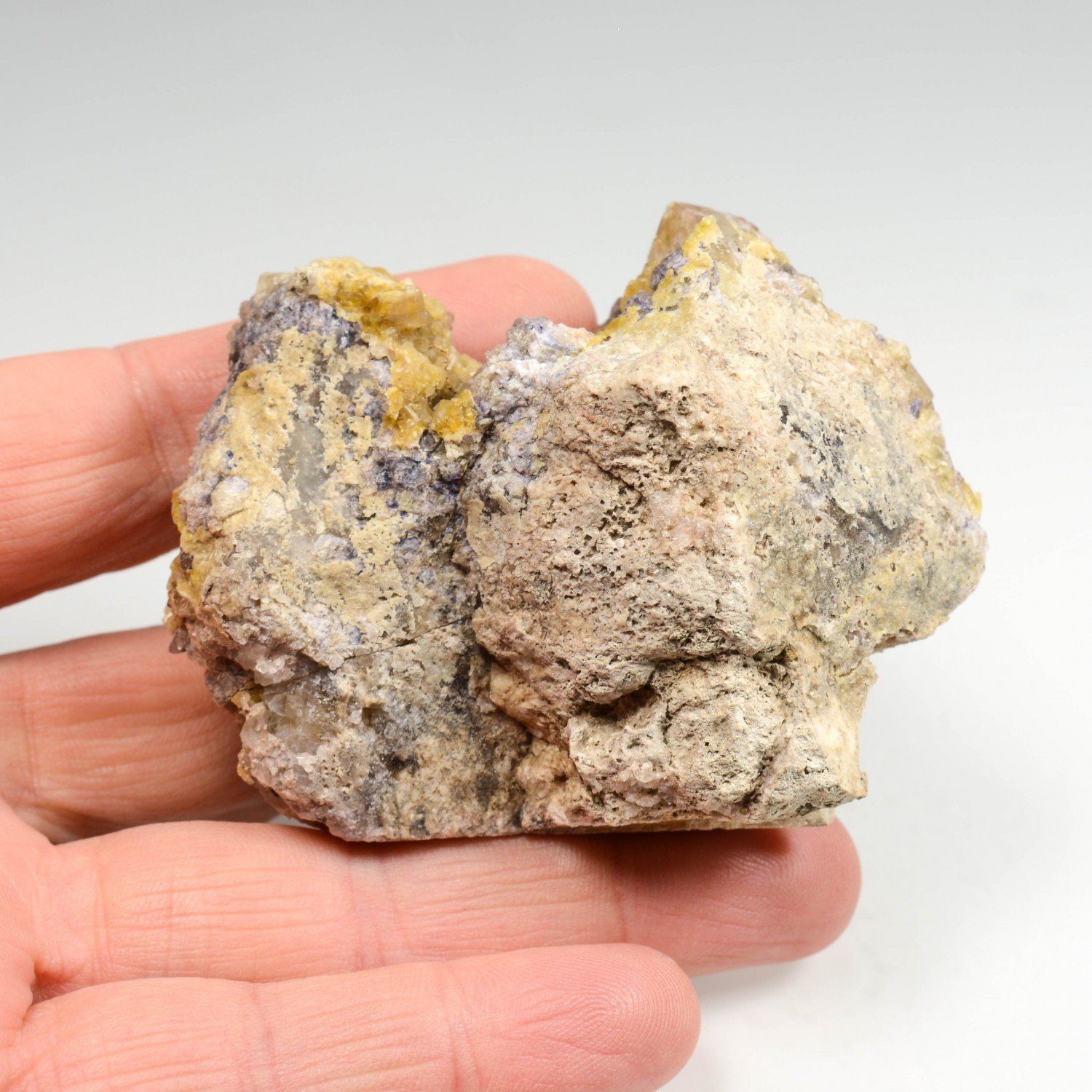 Fluorite, barite - Pontaubert, Yonne, France