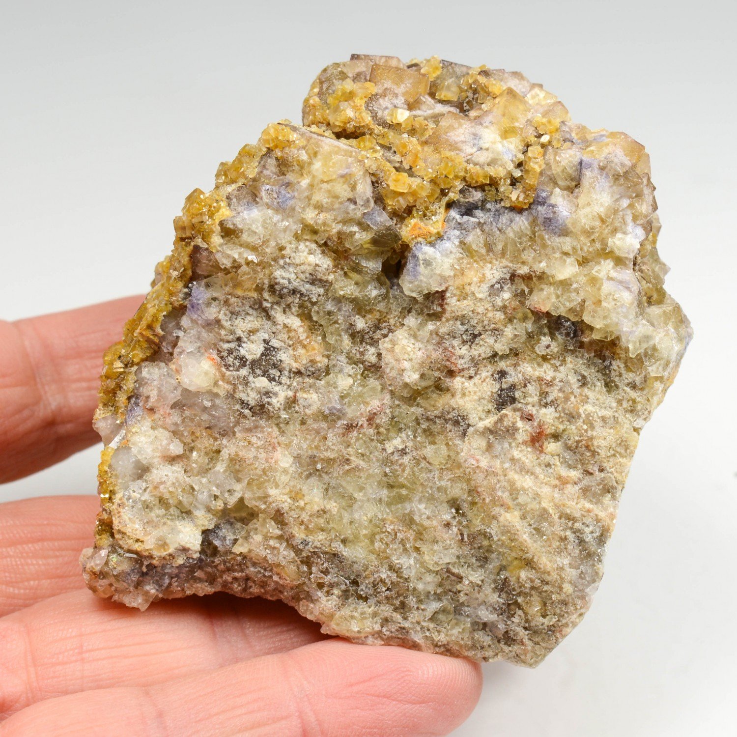 Fluorite, barite - Pontaubert, Yonne, France