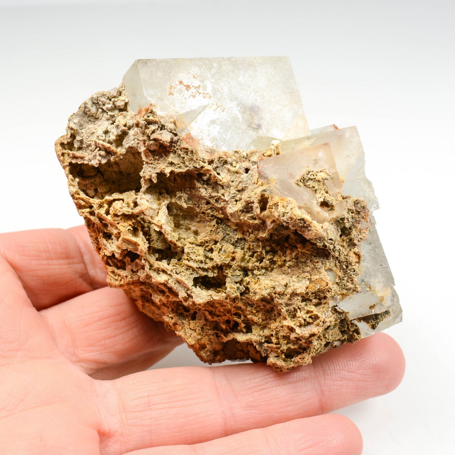 Fluorite and smithsonite - La Grande Vernissière, Durfort, Gard, France