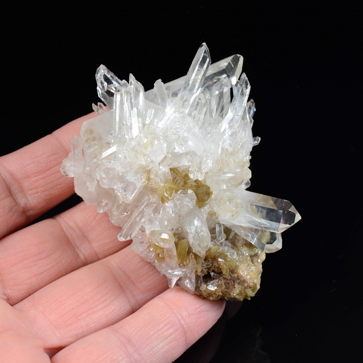 Quartz & siderite - La Taillat, Allevard, Isère, France