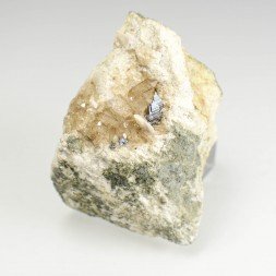 Anatase, quartz, calcite - Entre-Deux-Roches, Massif de la Lauzière, Savoie, France