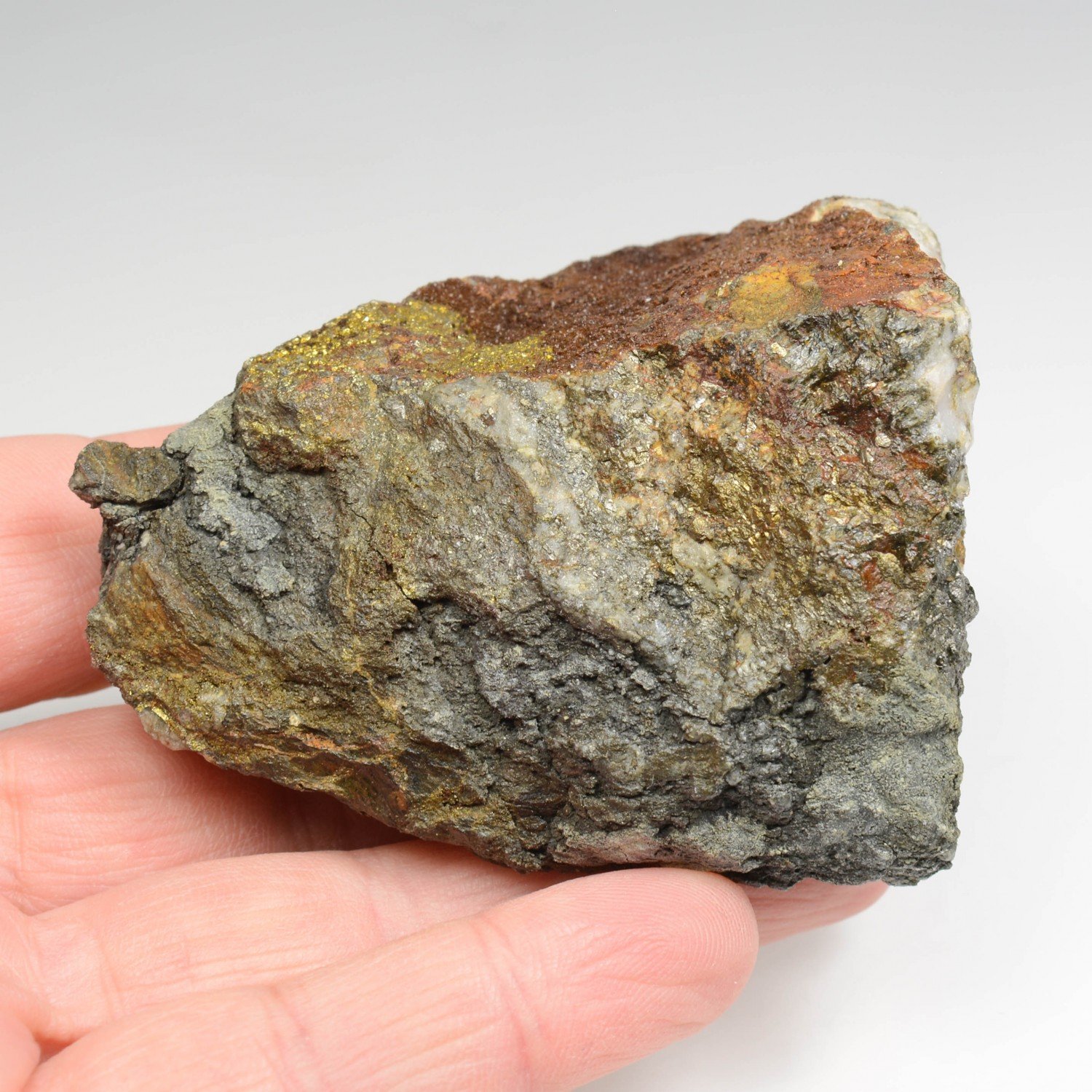 Vivianite, chalcopyrite - Salsigne, Aude, France