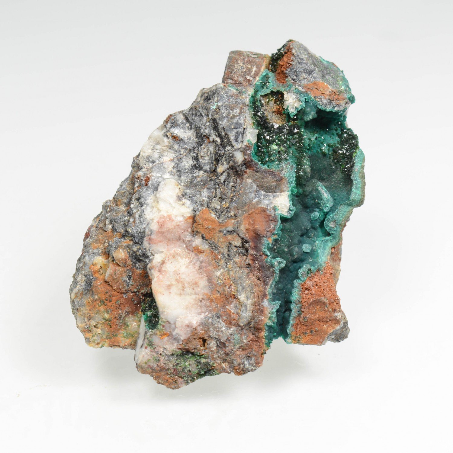 Libethénite and pseudomalachite - Vila Viçosa, Évora district, Portugal