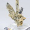 Fluorite and quartz on stibnite - Jiangxi Province, China