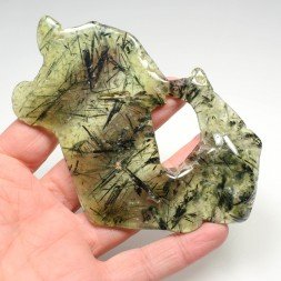 Prehnite et actinolite - Région de Kayes, Mali