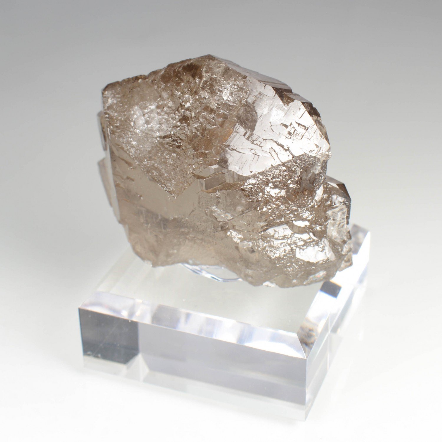 Quartz fumé gwindel - Bassin d'Argentière, Massif du Mont-Blanc, Haute-Savoie, France