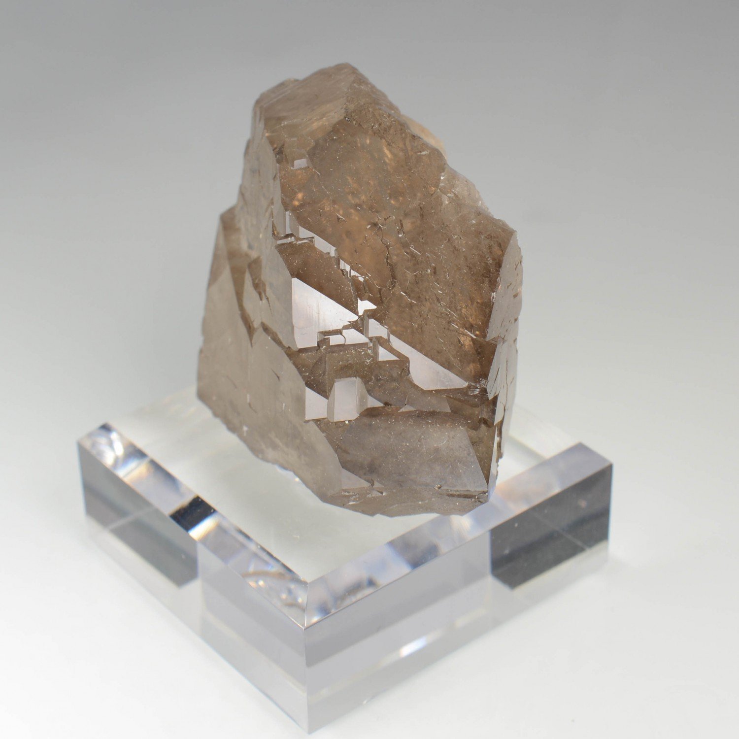 Quartz fumé gwindel - Bassin d'Argentière, Massif du Mont-Blanc, Haute-Savoie, France
