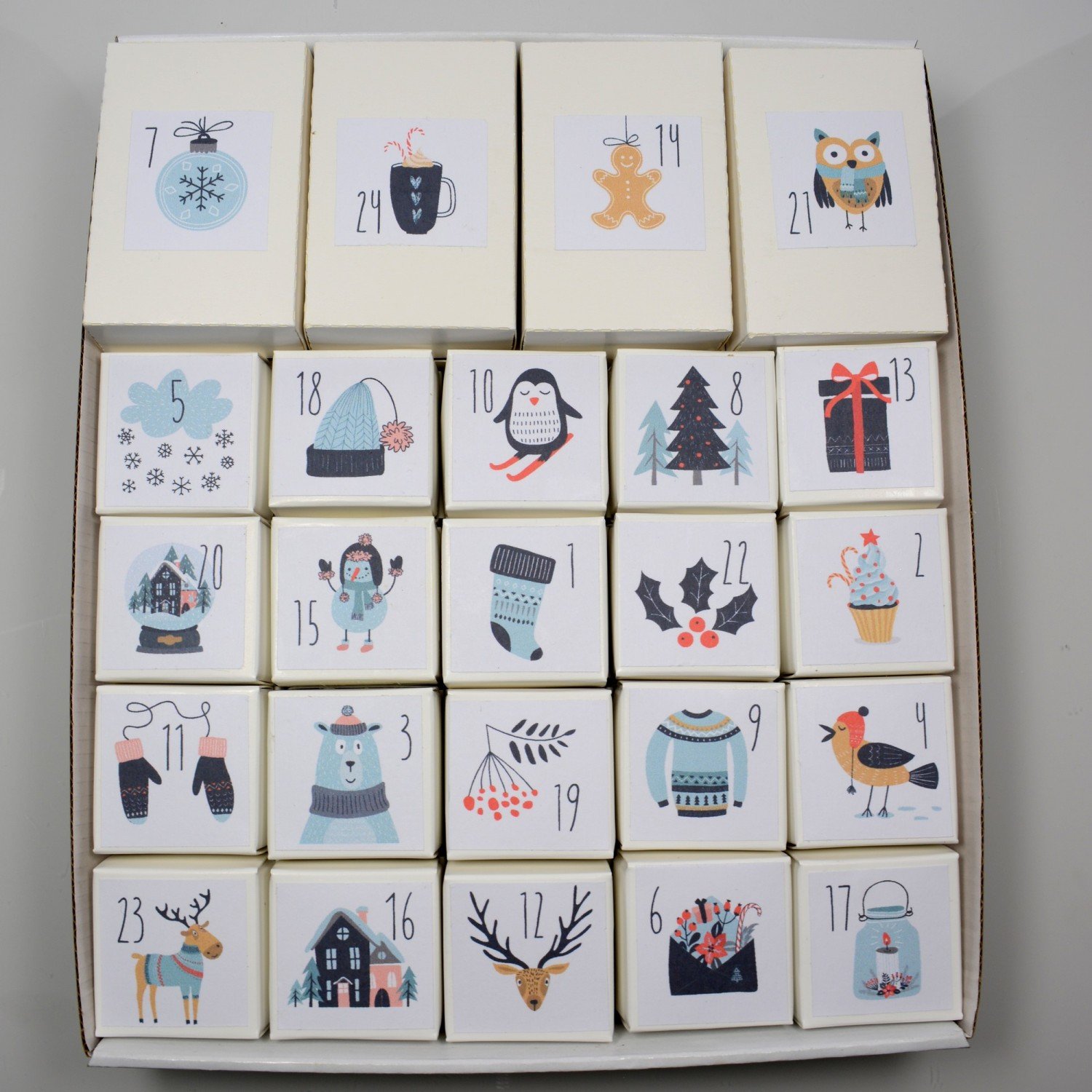 Advent Calendar - 24 minerals in Perky boxes