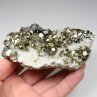 Pyrite, quartz et galène - Kalimantan, Indonésie Pyrite, quartz et galène - Kalimantan, Indonésie