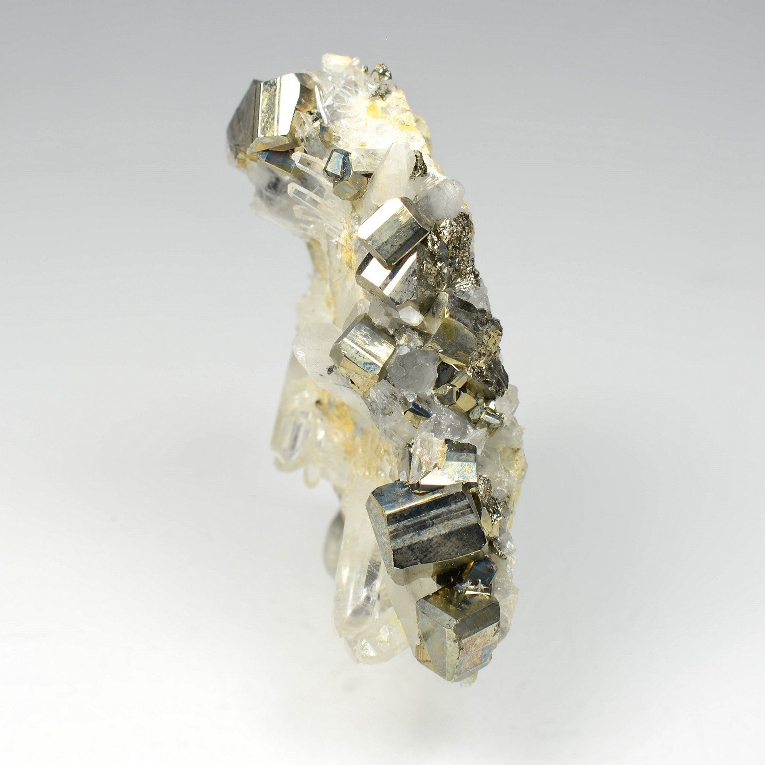 Pyrite and quartz - Kalimantan, Indonesia
