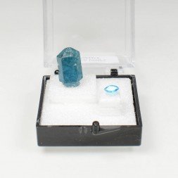 APATITE Duo - cut stone and crystallised stone