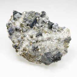 Pyrite, quartz and tennantite (?) - Kalimantan, Indonesia