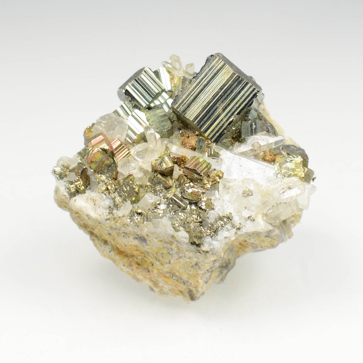 Pyrite et quartz - Kalimantan, Indonésie