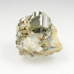 Pyrite et quartz - Kalimantan, Indonésie
