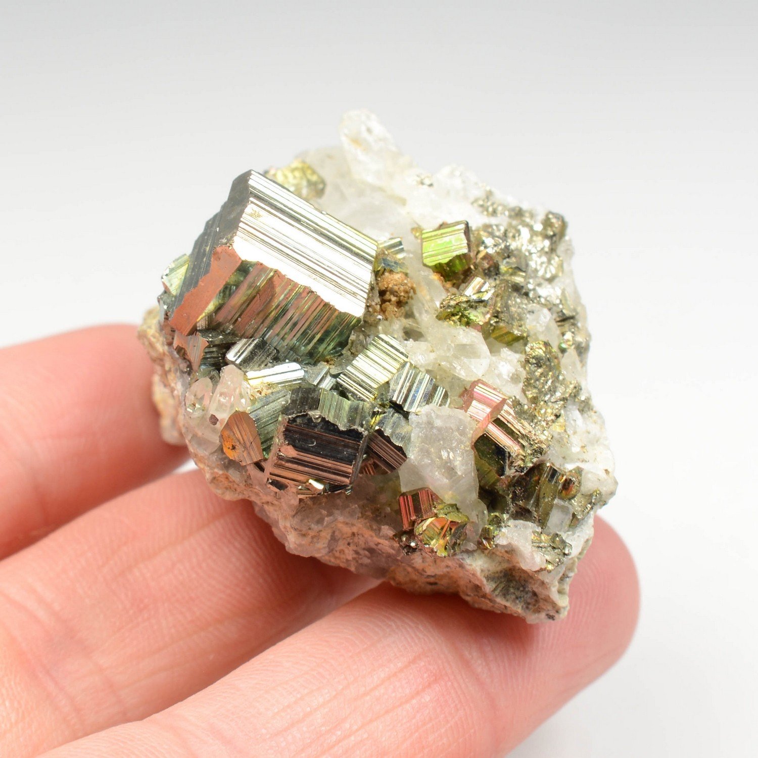 Pyrite et quartz - Kalimantan, Indonésie