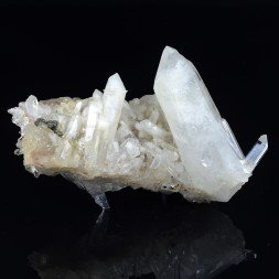 Quartz et chalcopyrite - Mine de La Gardette, Isère, France