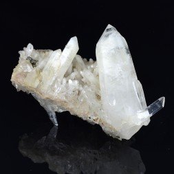 Quartz and chalcopyrite - La Gardette Mine, Isère, France