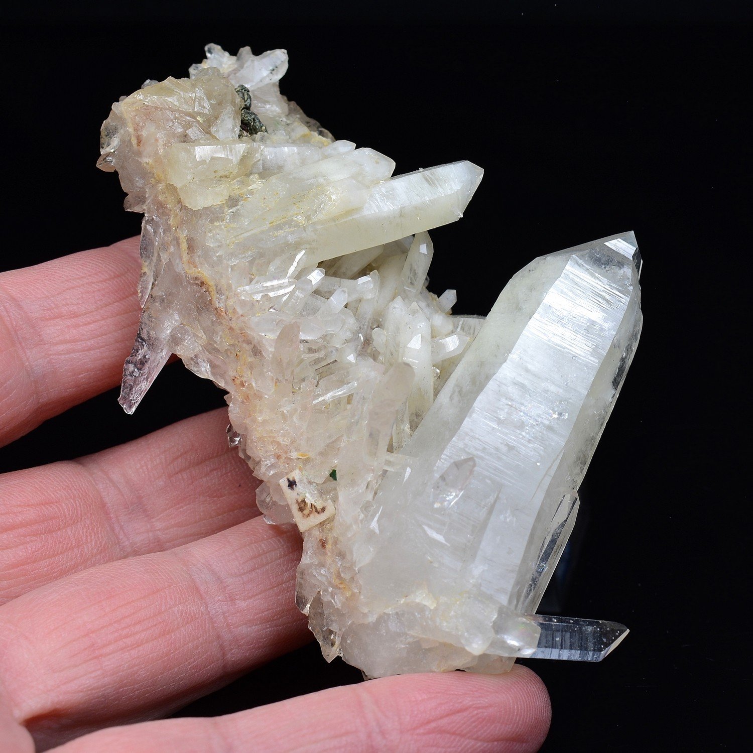 Quartz and chalcopyrite - La Gardette Mine, Isère, France