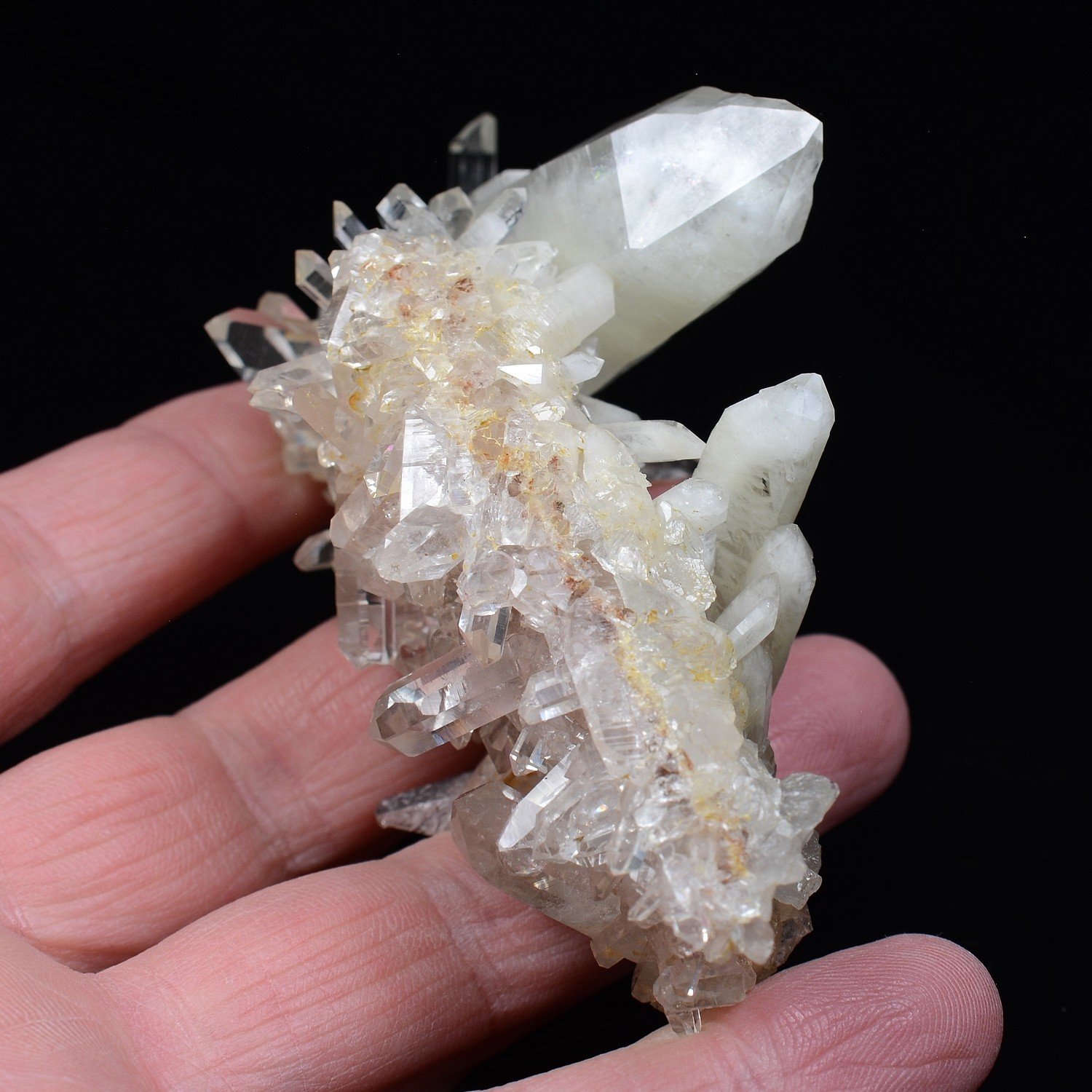 Quartz and chalcopyrite - La Gardette Mine, Isère, France