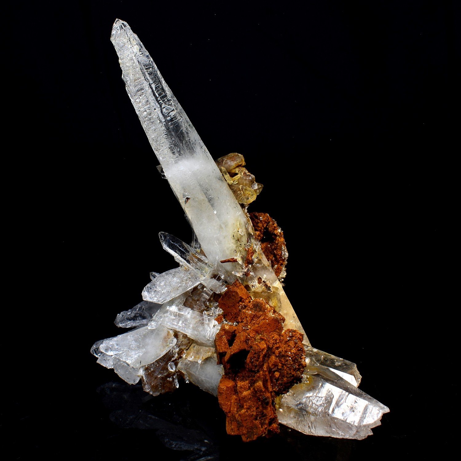 Quartz et sidérite - Ganesh Himal, Népal