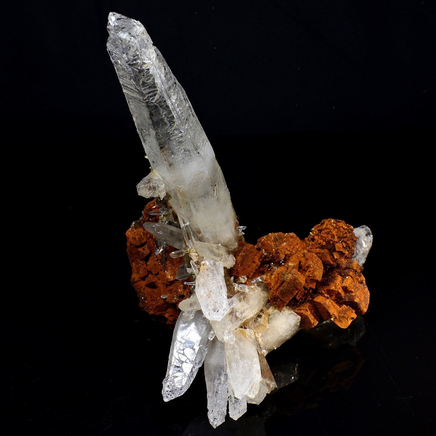 Quartz et sidérite - Ganesh Himal, Népal