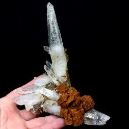 Quartz and siderite - Ganesh Himal, Nepal