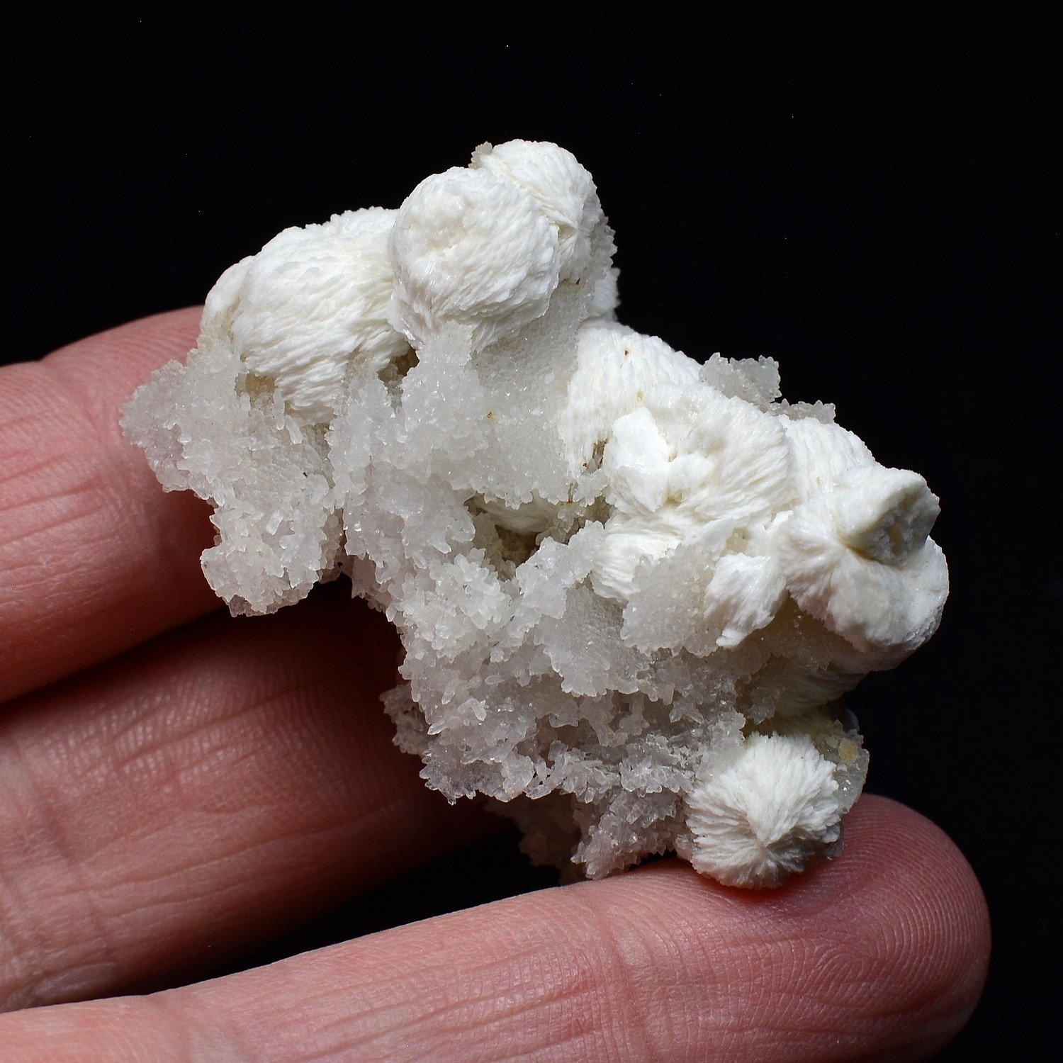 Baryte on quartz - Cuzac, Lot, France