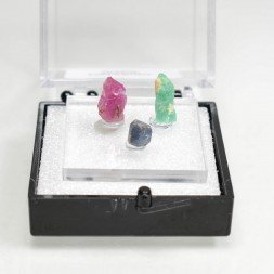 Emerald, sapphire and ruby TRIO