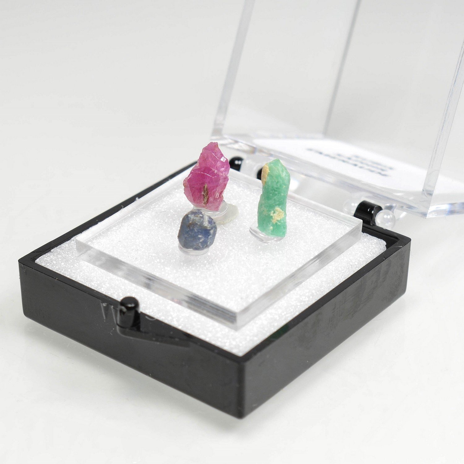 Emerald, sapphire and ruby TRIO