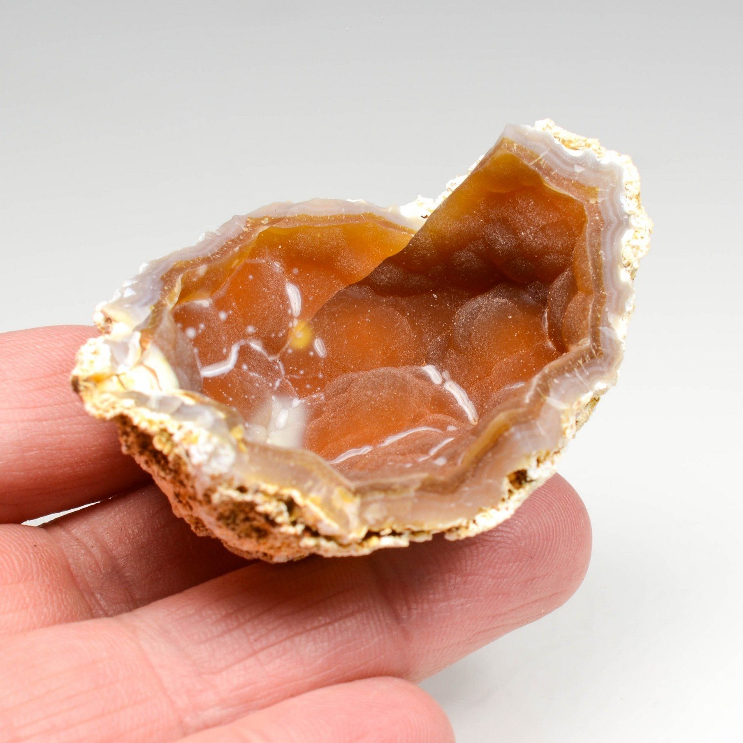 Chalcedony geode - Charroux, Vienne, France Chalcedony geode - Charroux, Vienne, France