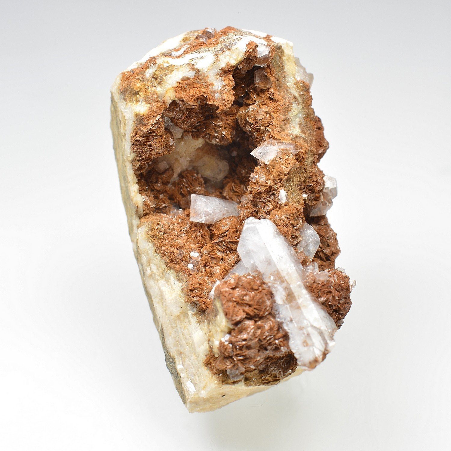 Baryte and siderite - Peyrebrune, Tarn, France
