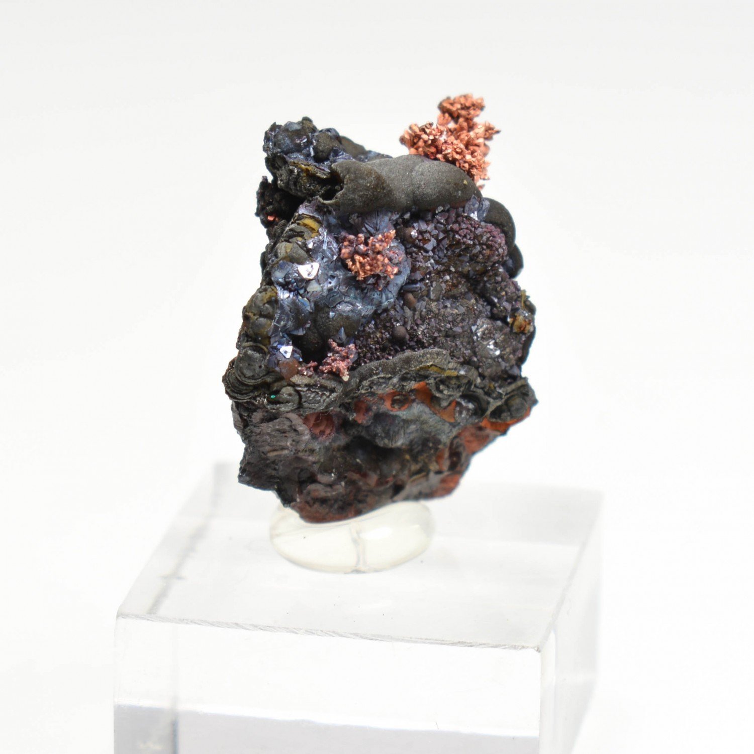 Cuivre sur goethite - Montroc, Tarn, France